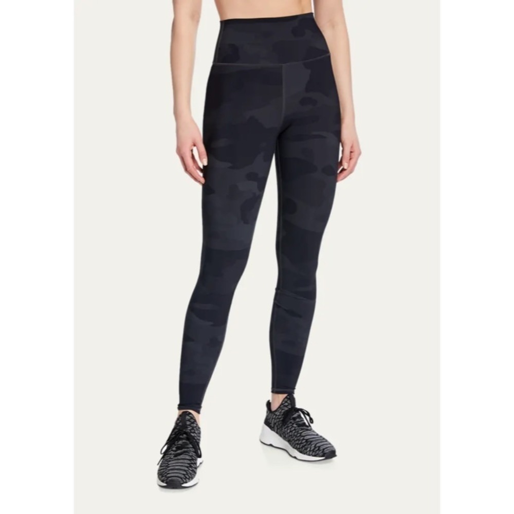ALO YOGA Gray Vapor Putty Camo-Print High-Waist Performance Leggings EUC Size XS
